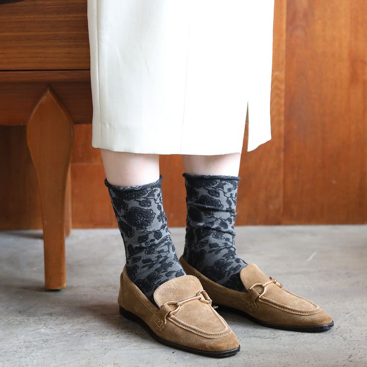 021132559 Vanawarm® Flower Float Low Crew Socks