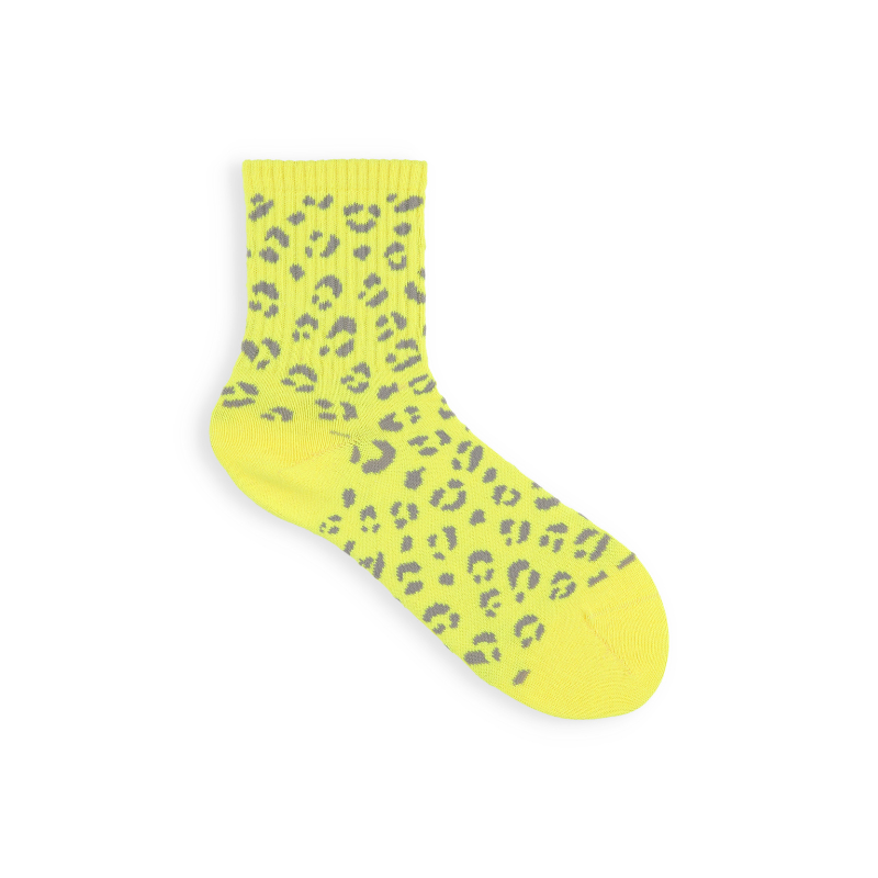 021132572 Water Repellent Leopard Rib LC Socks