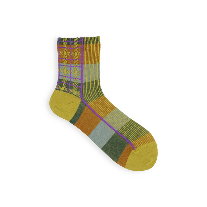 021132587 Xylitol Cool-Touch Check Low Crew Socks