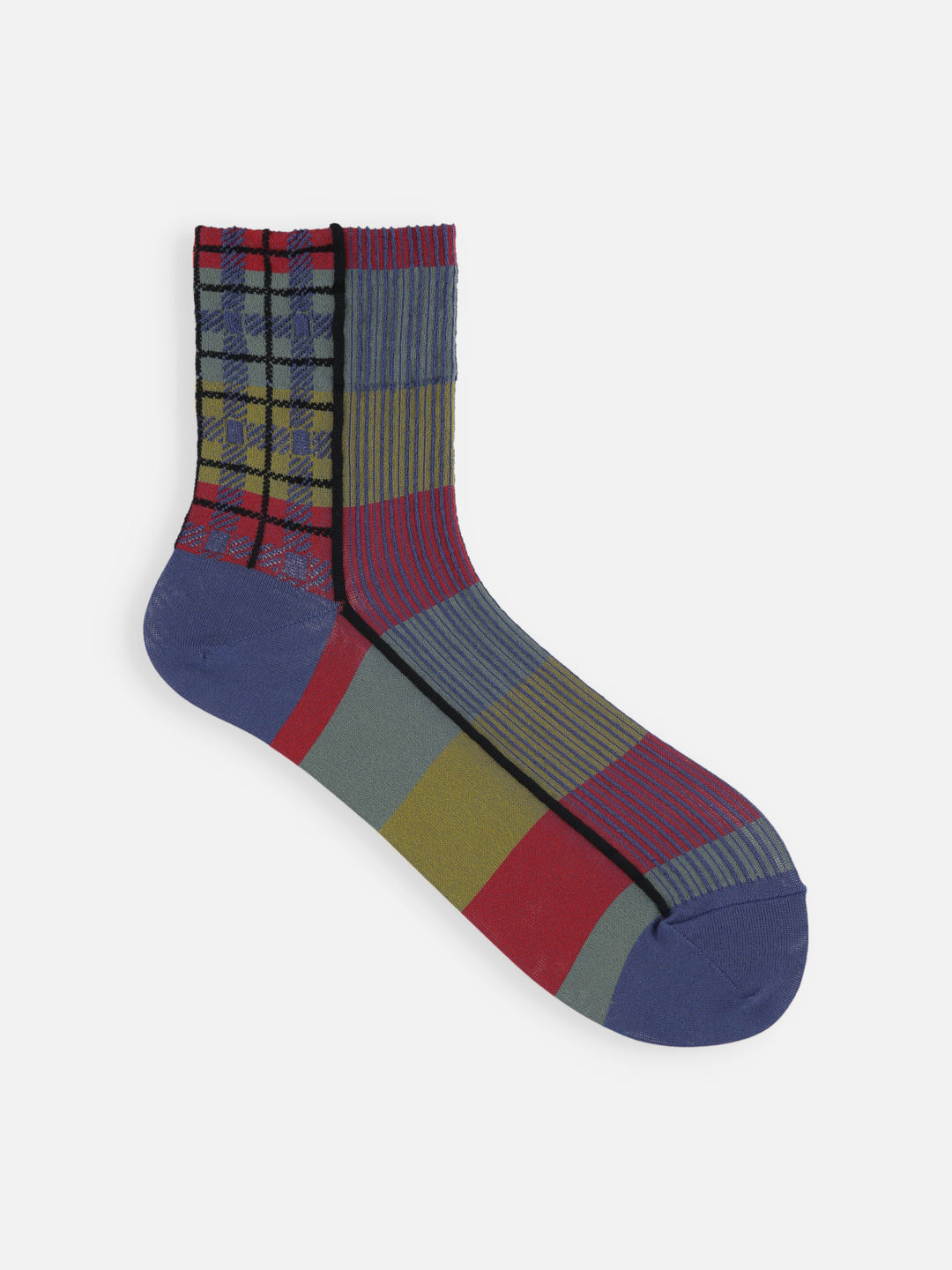 021132587 Xylitol Cool-Touch Check Low Crew Socks