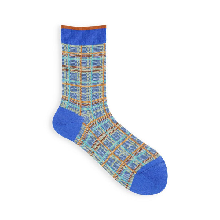 021132603 Sustainable Yarn Madras Check LC Socks
