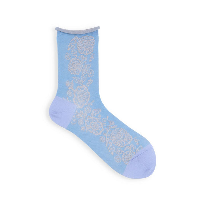 021132604 Sustainable Yarn Flower Float LC Socks