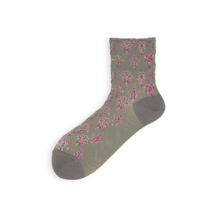 021132656 Vintage Jewels Low Crew Socks