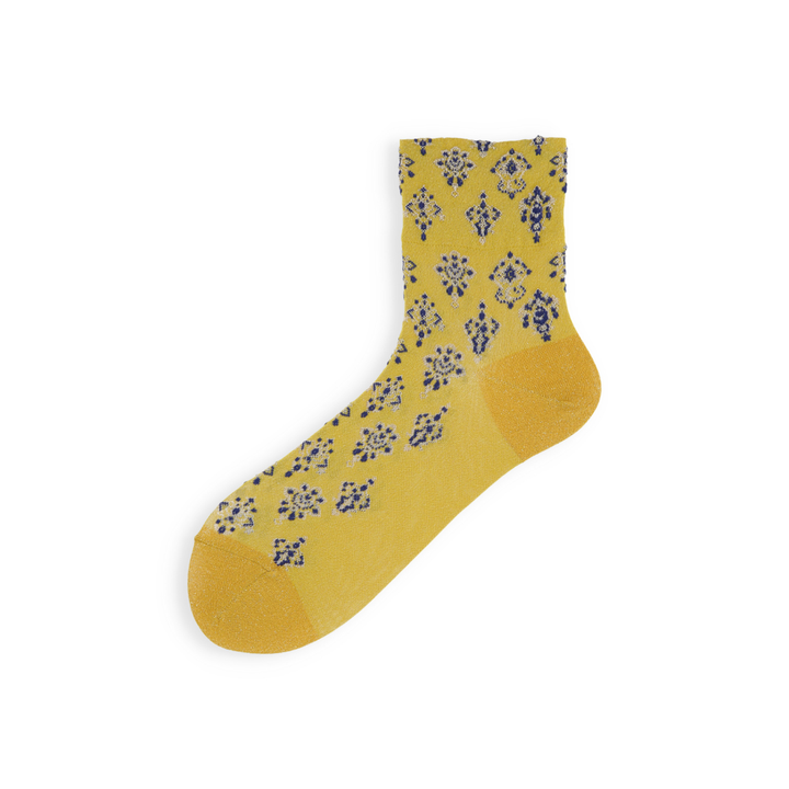 021132656 Vintage Jewels Low Crew Socks