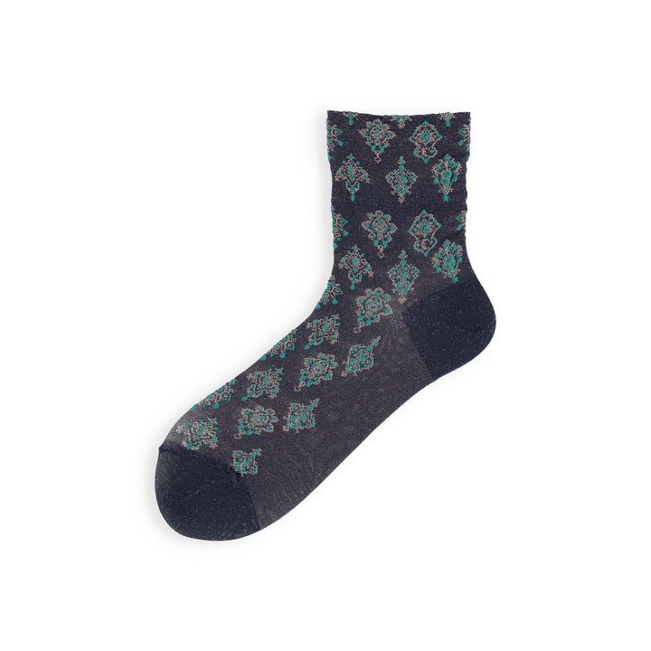 021132656 Vintage Jewels Low Crew Socks