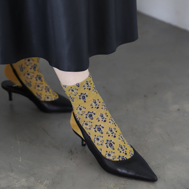 021132656 Vintage Jewels Low Crew Socks