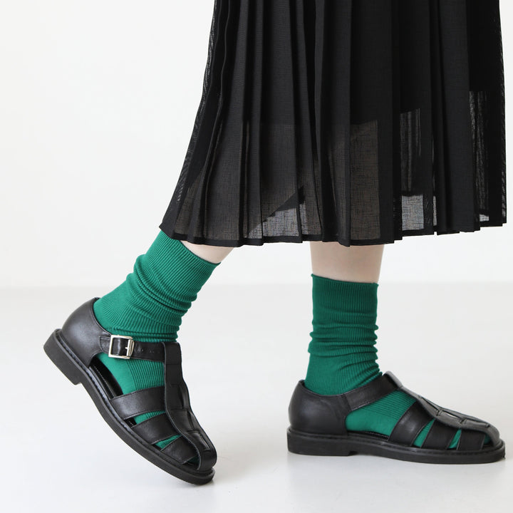 021140732 Supima Cotton Fine Rib Crew Socks