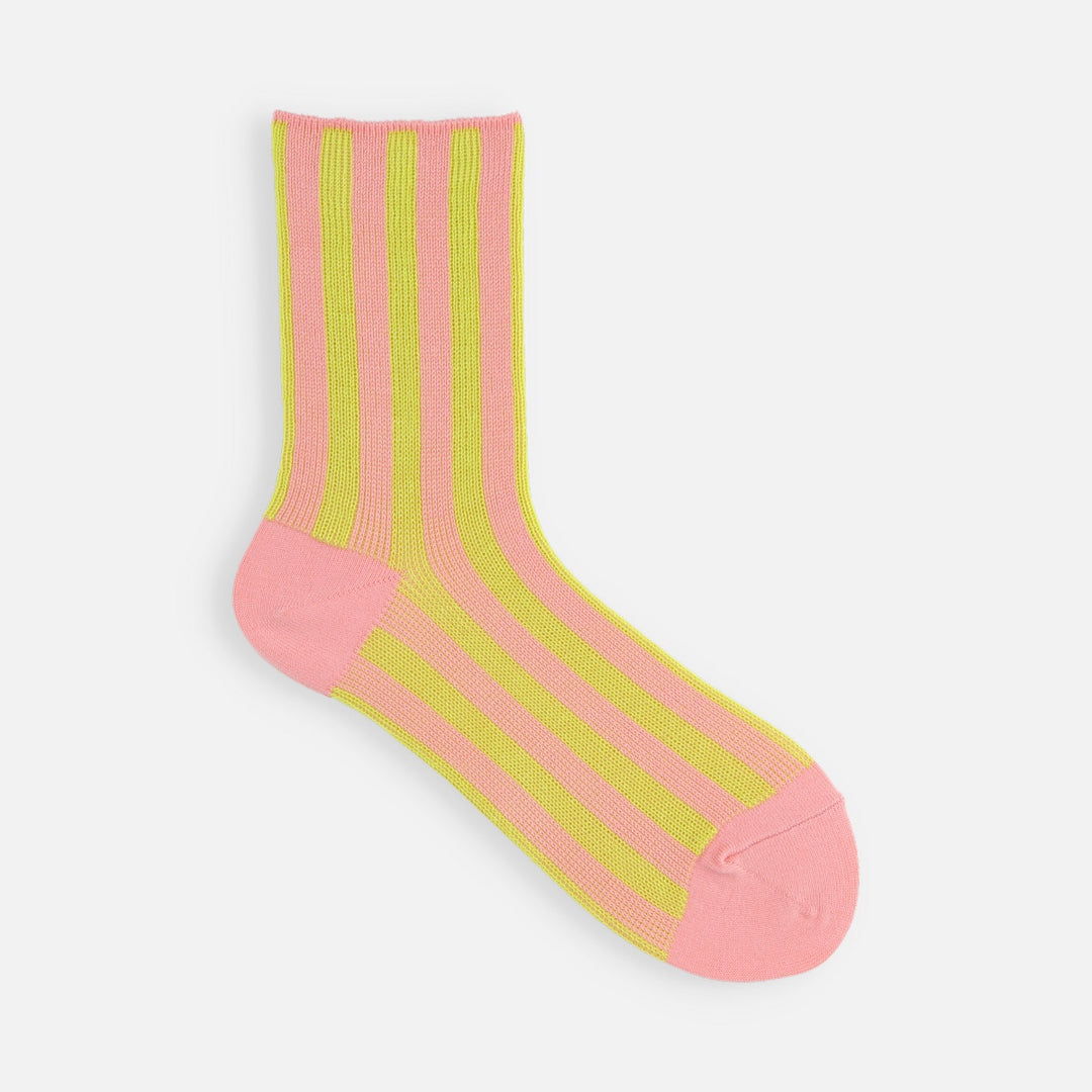 021140881 Coloured Stripe Crew Socks
