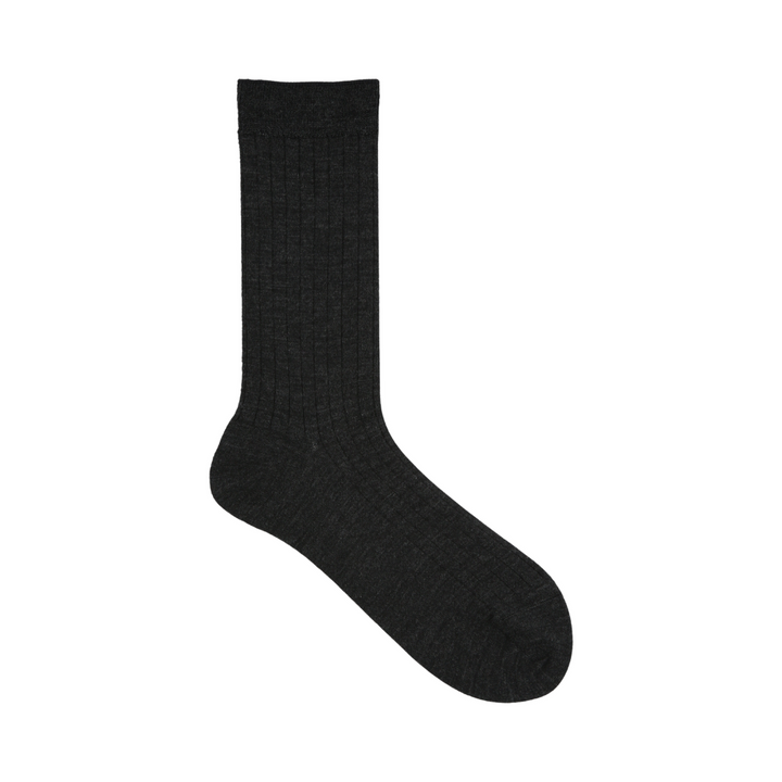 021140923 Premium Finest Wool Rib Crew Socks