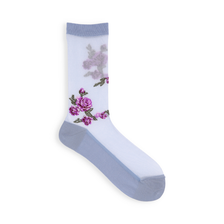 021140988 Sheer Rose Crew Socks
