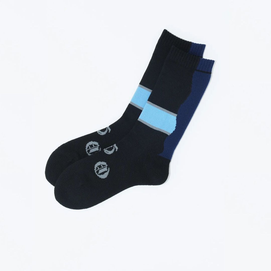 021141017 TOGA Collab Wave Line Crew Socks S