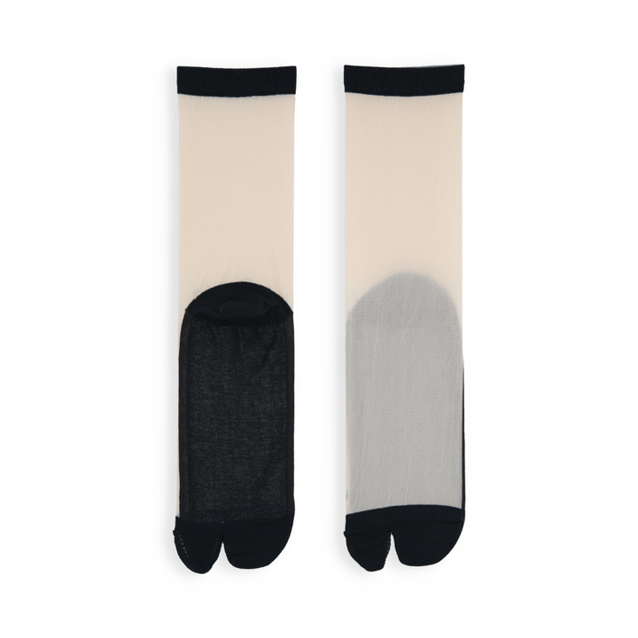 021141029 Sheer Tabi Crew Socks
