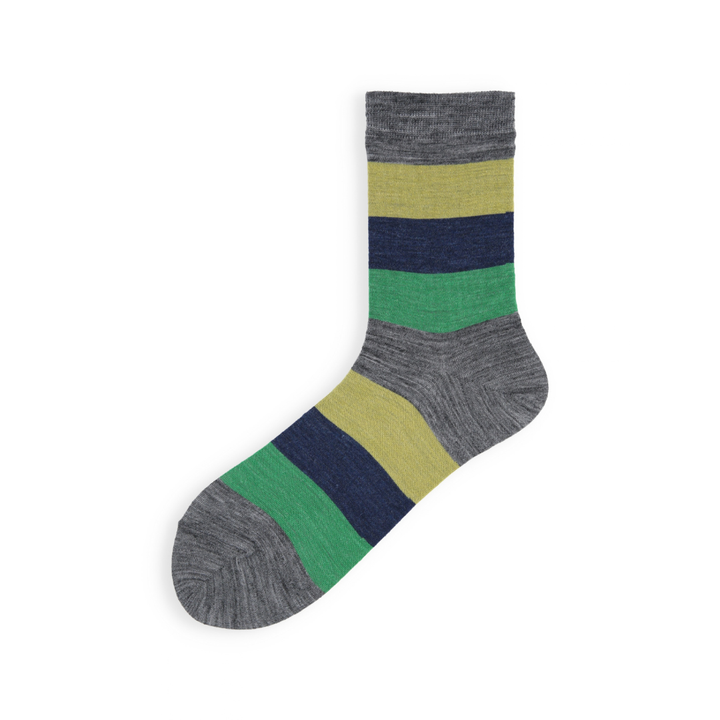 021141036 Alpaca Blend Colour Block Crew Socks