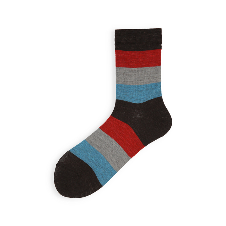 021141036 Alpaca Blend Colour Block Crew Socks