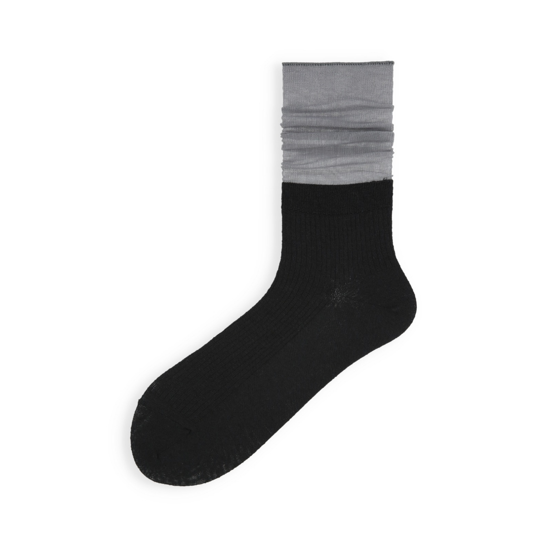 021141066 Alpaca-Blend Sheer Three-Quarter Socks