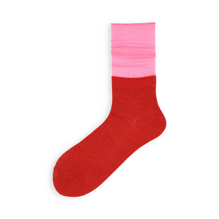 021141066 Alpaca-Blend Sheer Three-Quarter Socks