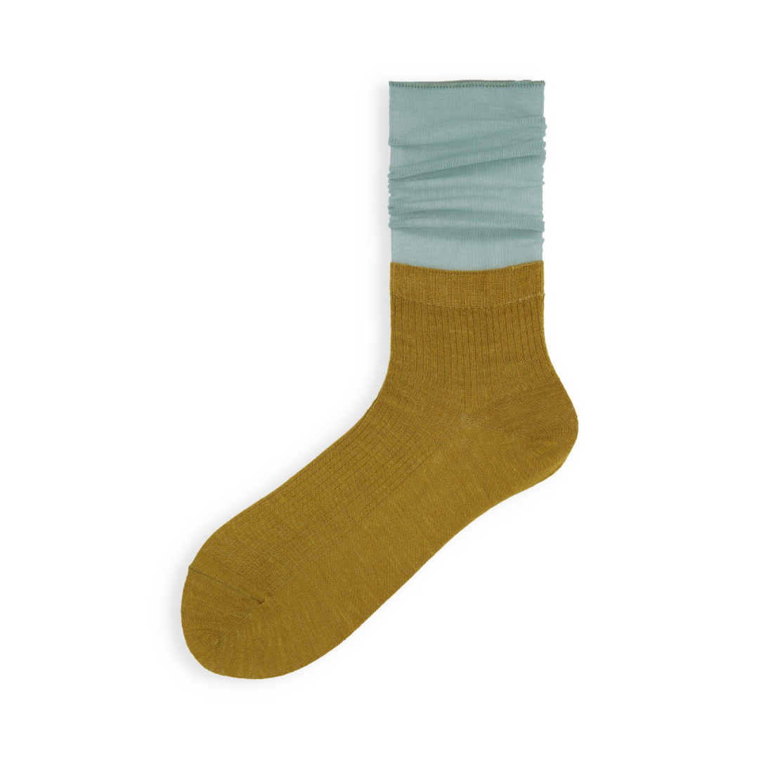 021141066 Alpaca-Blend Sheer Three-Quarter Socks