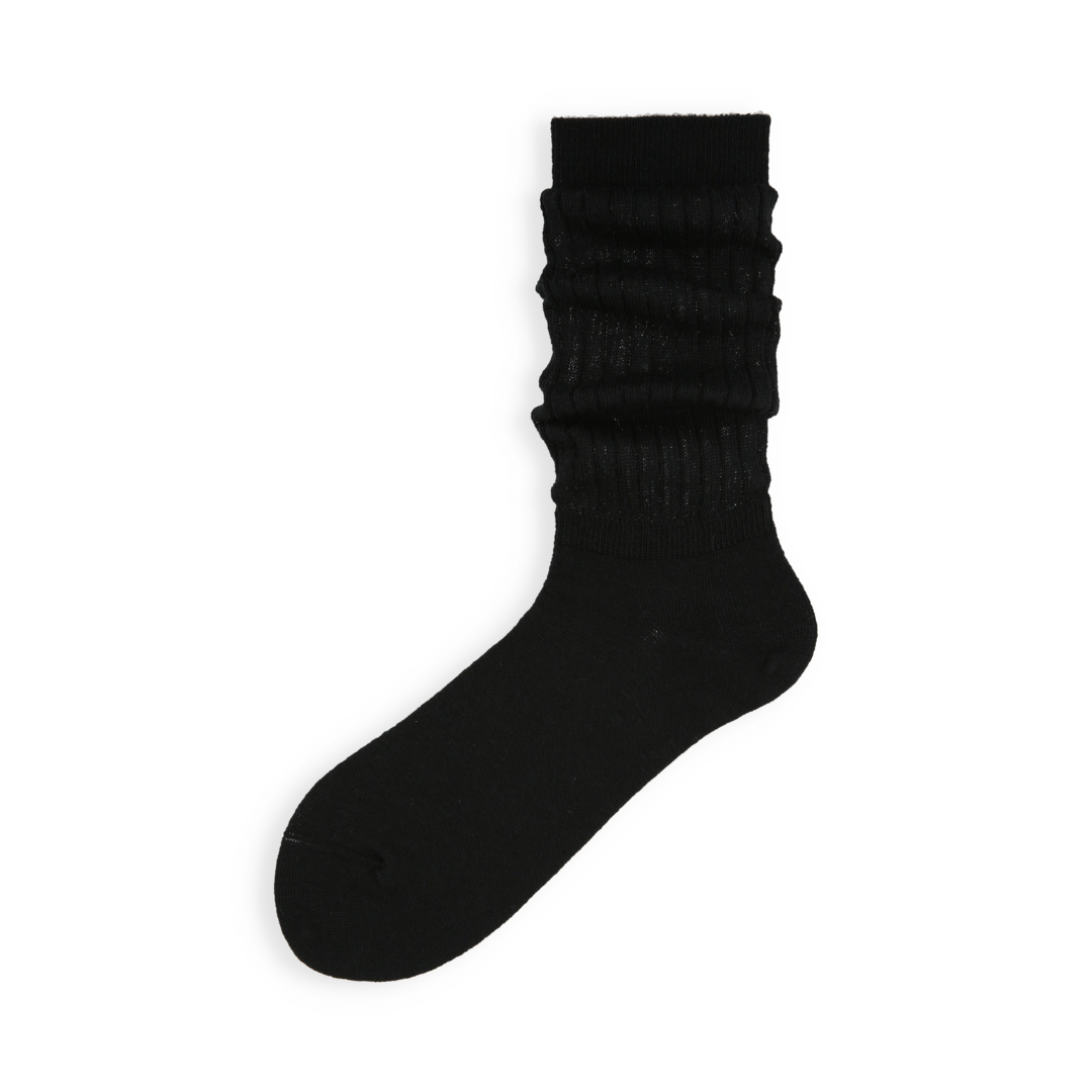 021150009 Alpaca Blend Rib Three-Quarter Socks