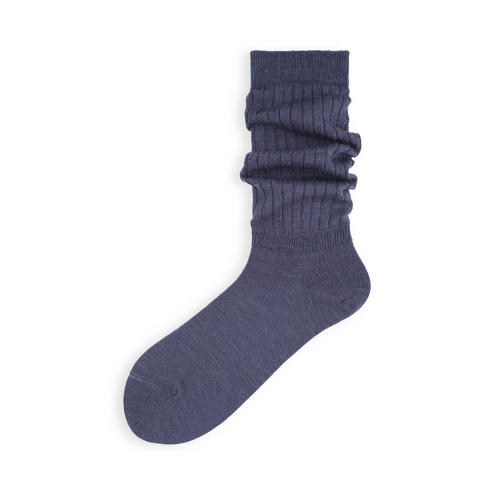 021150009 Alpaca Blend Rib Three-Quarter Socks