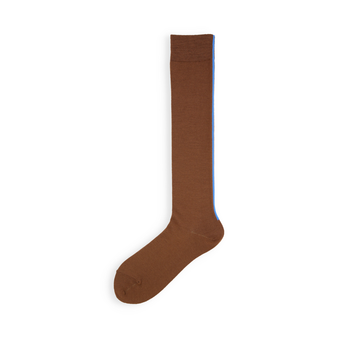021170147 Merino Wool Backseam Knee High Socks