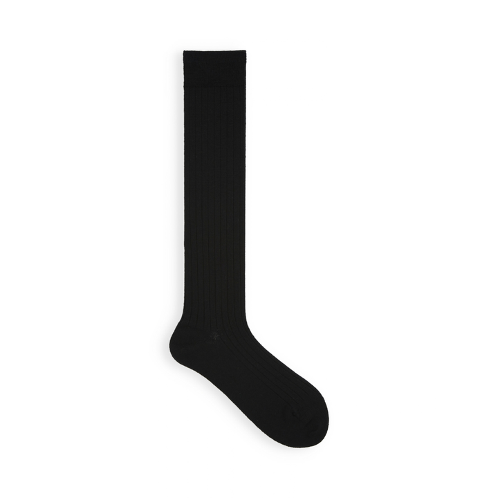 021170185 Premium Finest Merino Ribbed High Socks