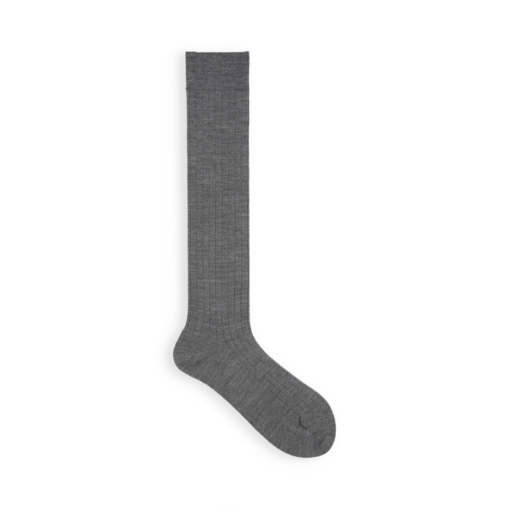 021170185 Premium Finest Merino Ribbed High Socks