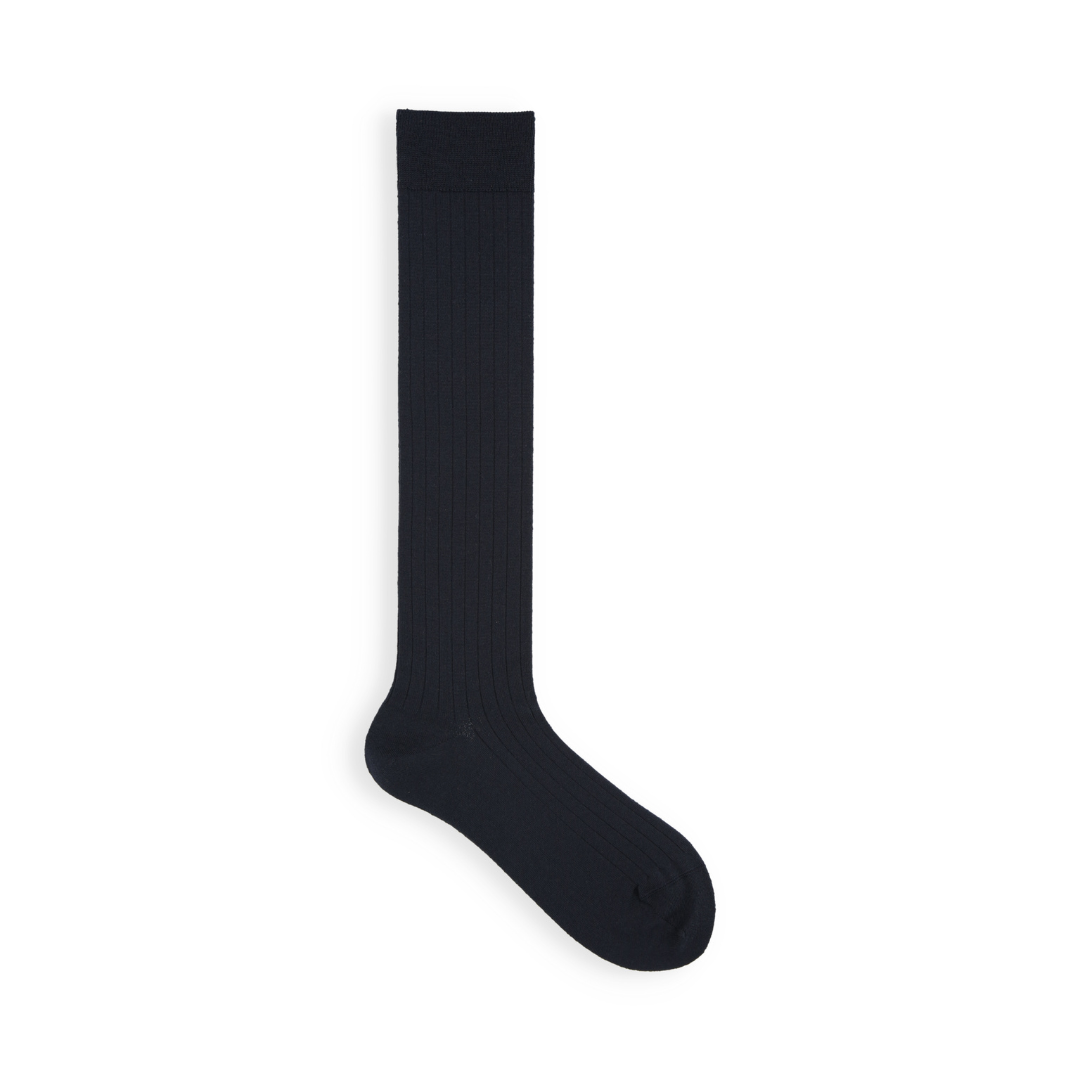 021170185 Premium Finest Merino Ribbed High Socks