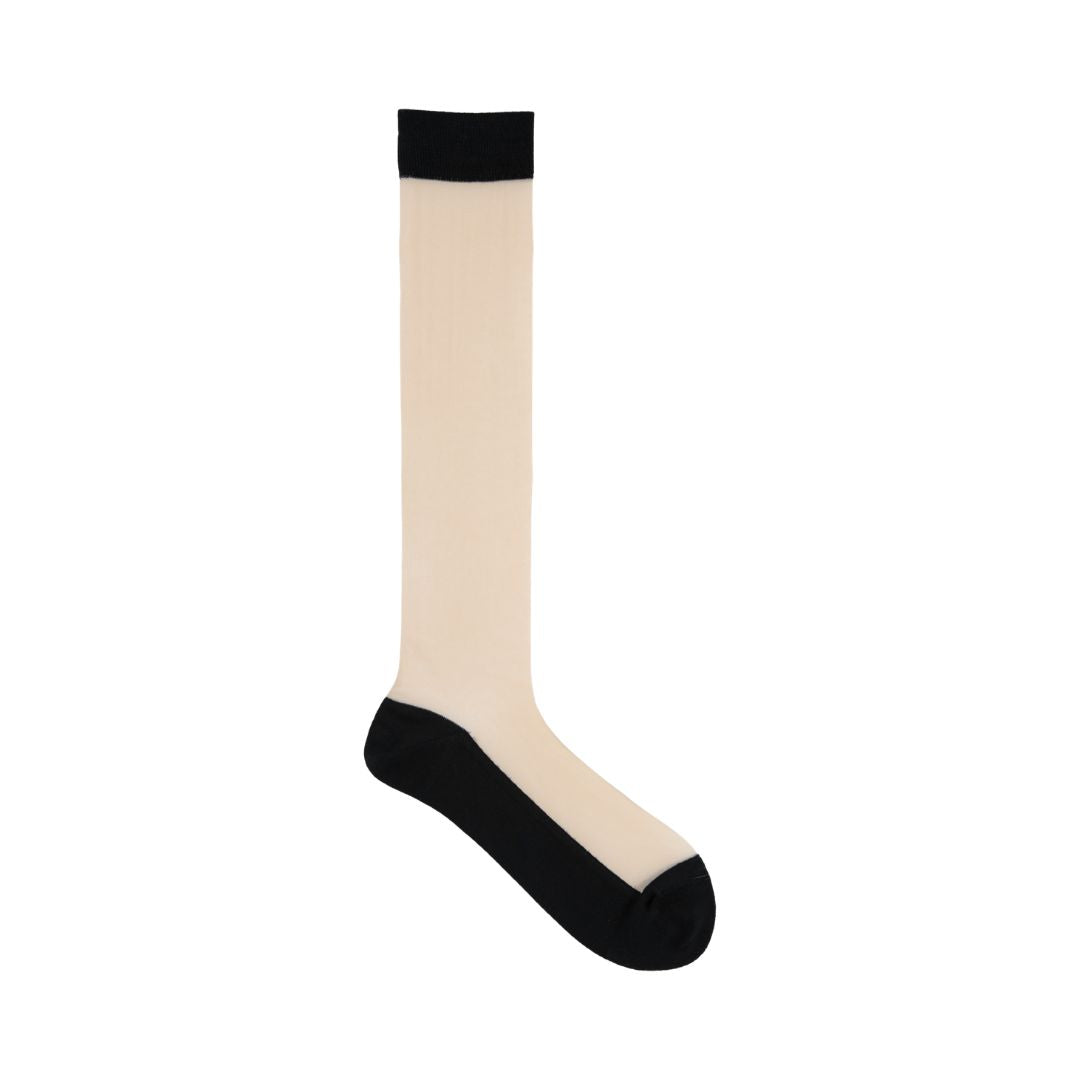 021170195 Ballerina Front Tulle Knee High Socks