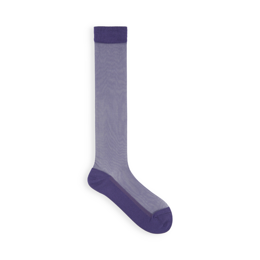 021170195 Ballerina Front Tulle Knee High Socks