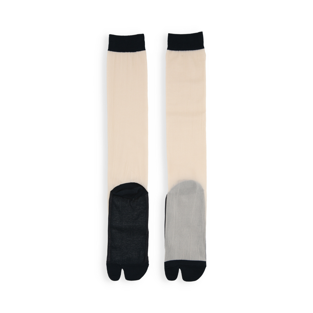 021170217 Tulle Tabi Knee High Socks