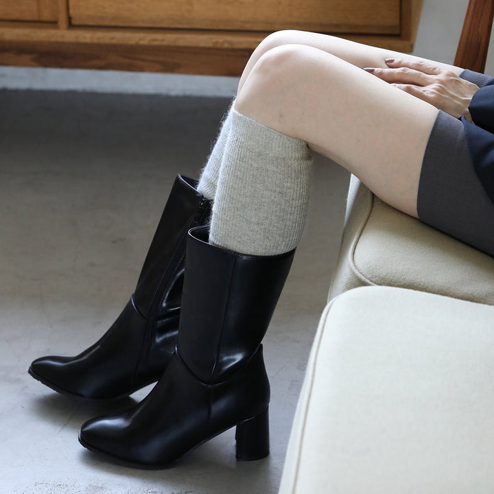021400221 Angora Mixed Rib Legwarmers
