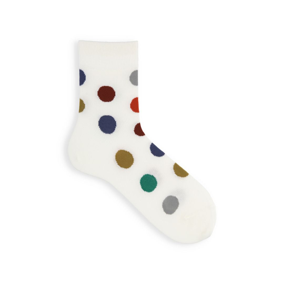 062130190 Colourful Coin Dots Short Socks
