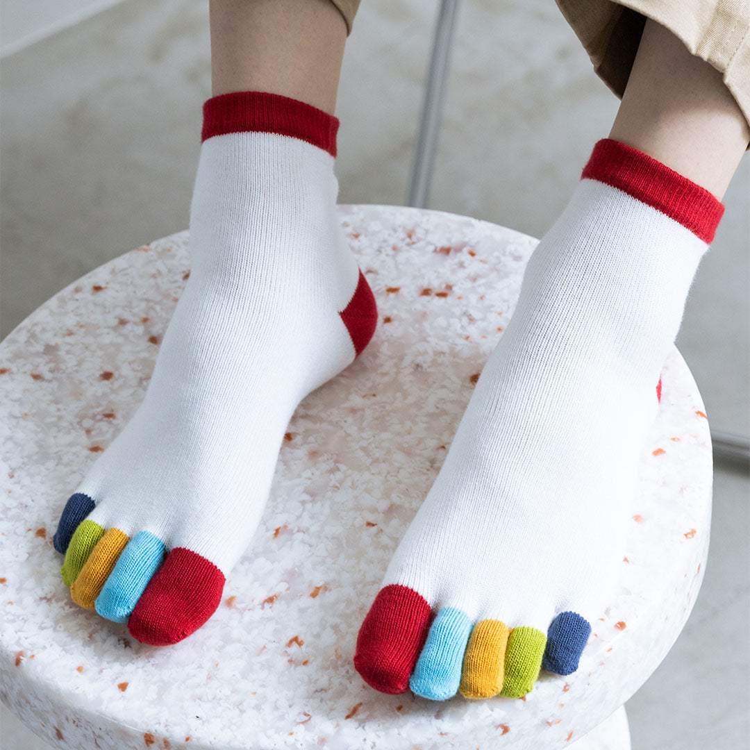 Men's Rainbow Toe Socks – Tabio UK - Main Image