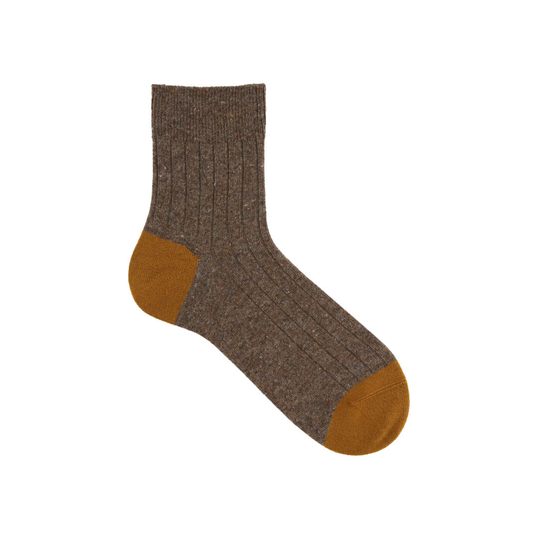 062131171 Wool Nep Bicolore Short Socks M