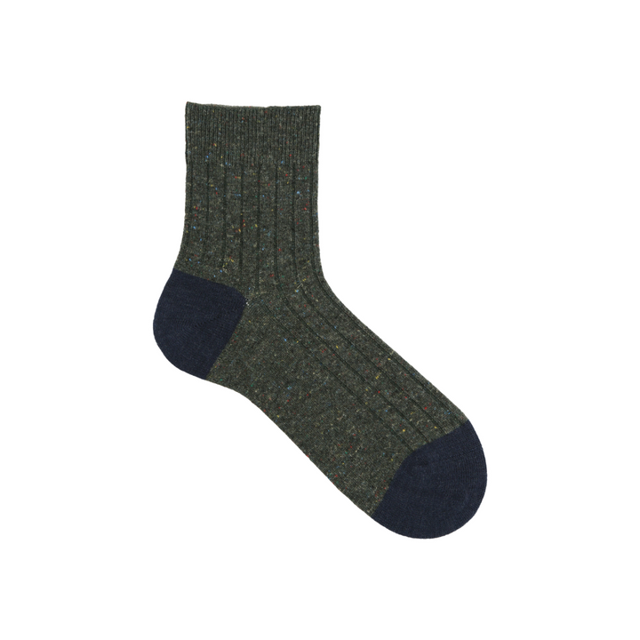 062131171 Wool Nep Bicolore Short Socks M