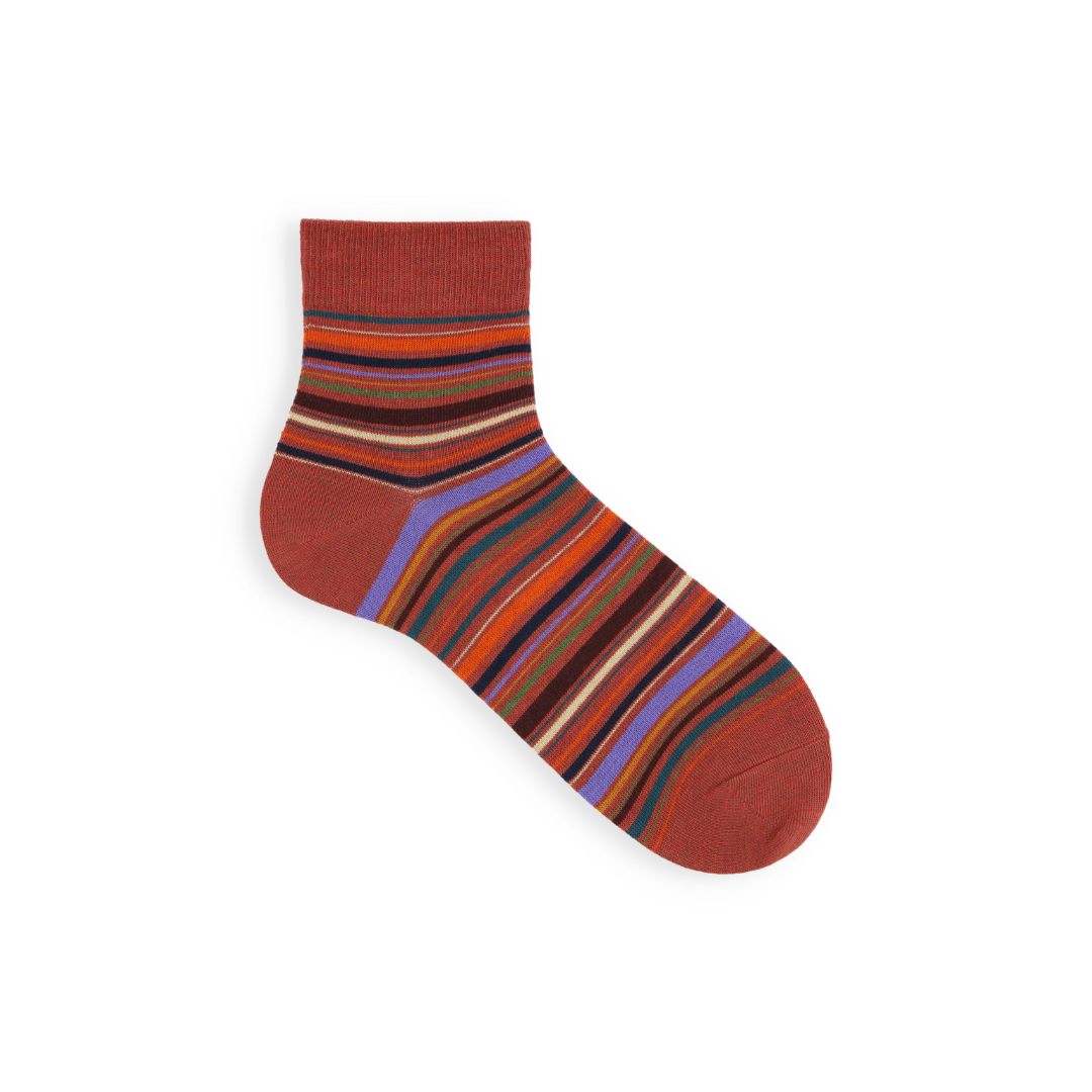 062131204 Multi-Stripe Short Socks M