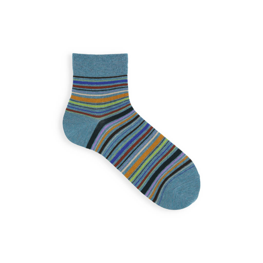 062131204 Multi-Stripe Short Socks M