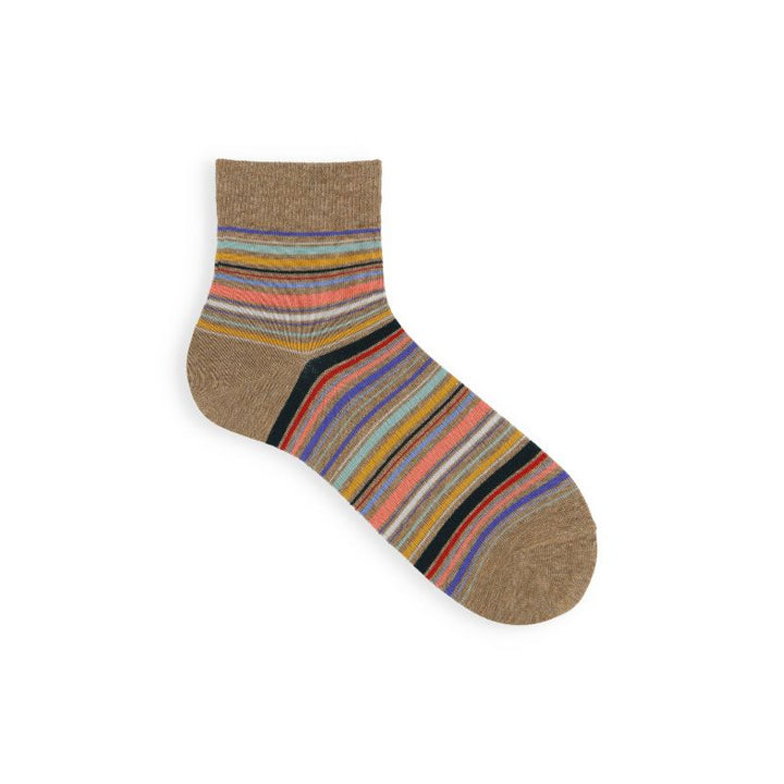 062131204 Multi-Stripe Short Socks M