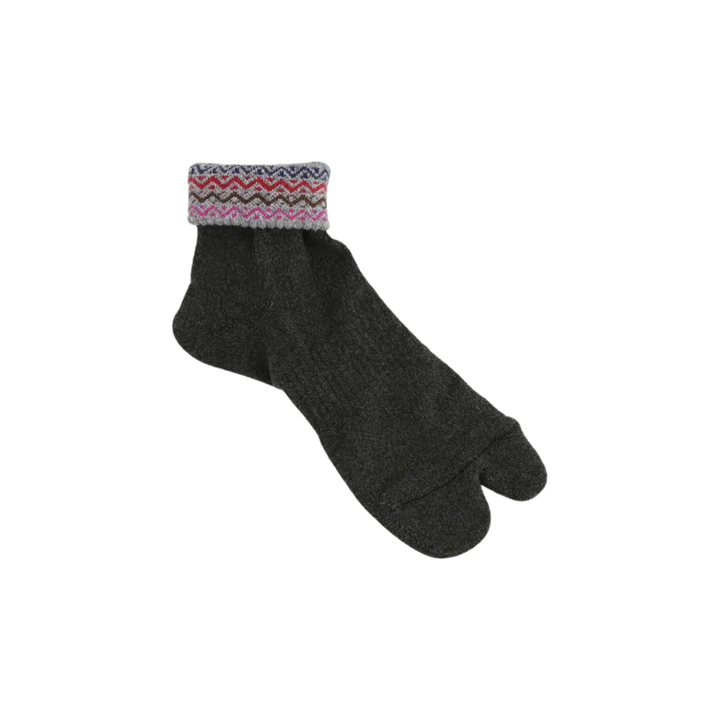 062131366 Wave Turn Down Short Tabi Socks L