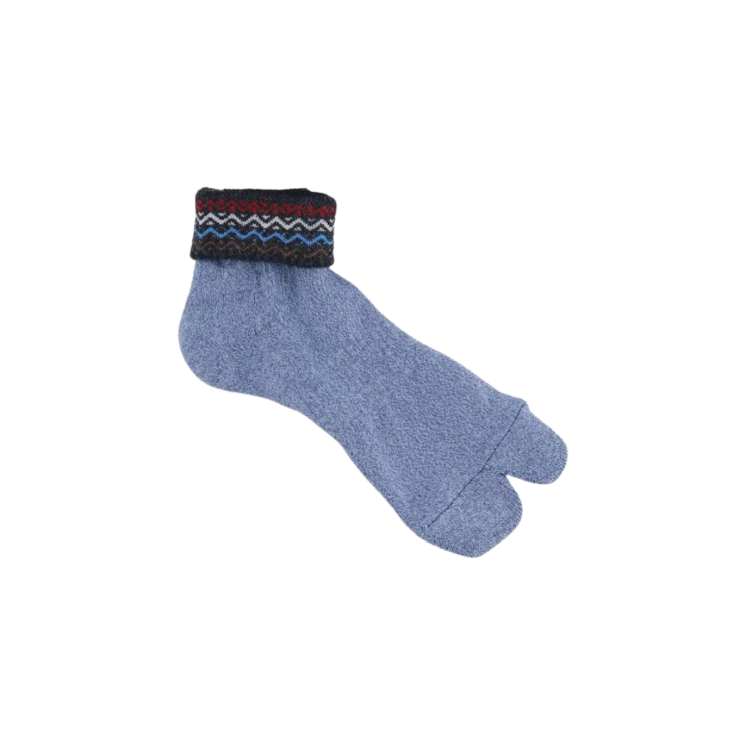 062131366 Wave Turn Down Short Tabi Socks L