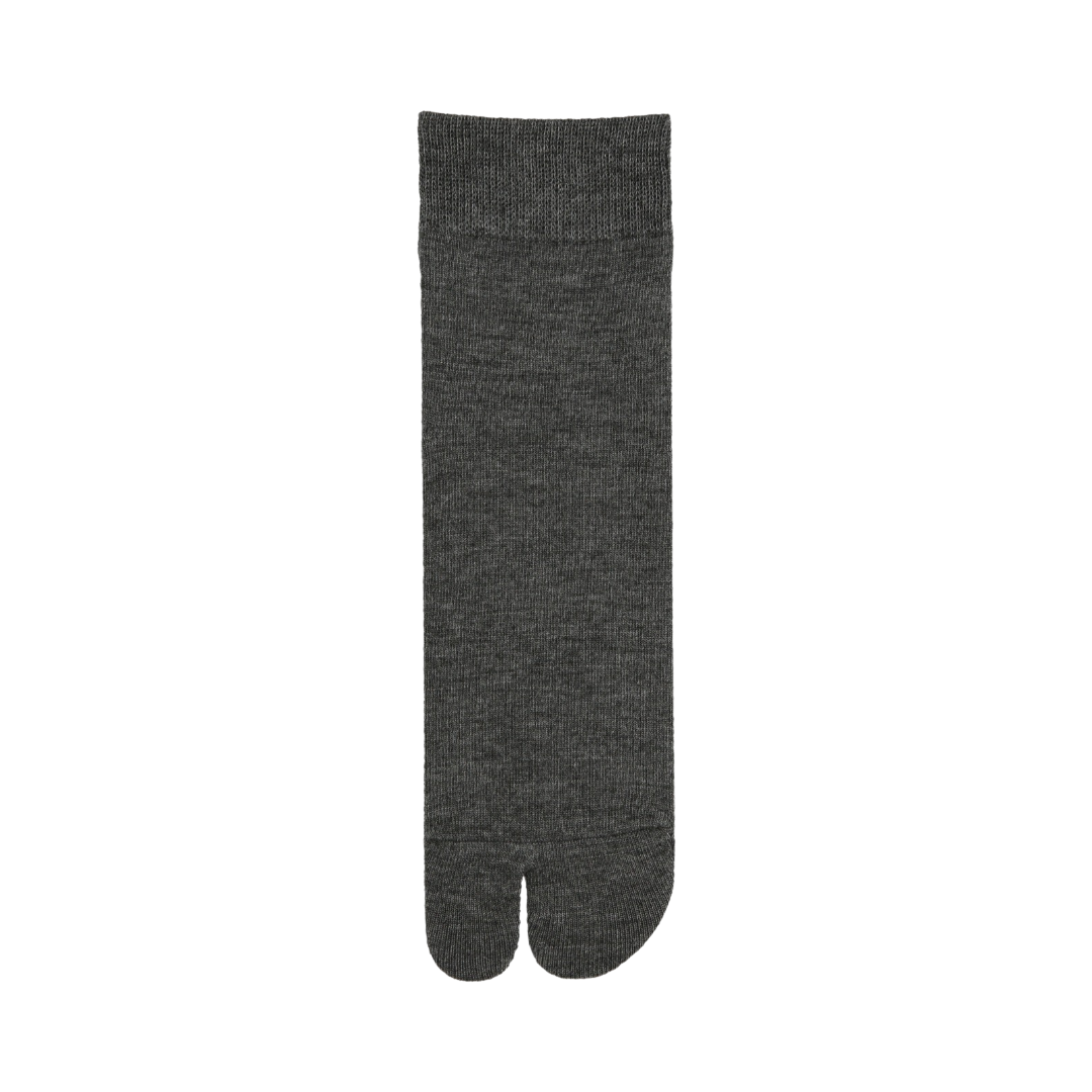 062131390 Merino Wool Plain Tabi Short Socks M