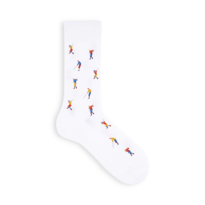 062140115 Golfer Pattern Crew Socks M