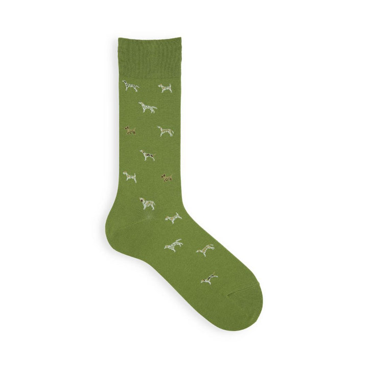 062140116 Dog Pattern Crew Socks M