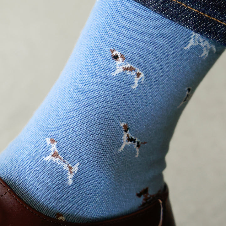 062140116 Dog Pattern Crew Socks M