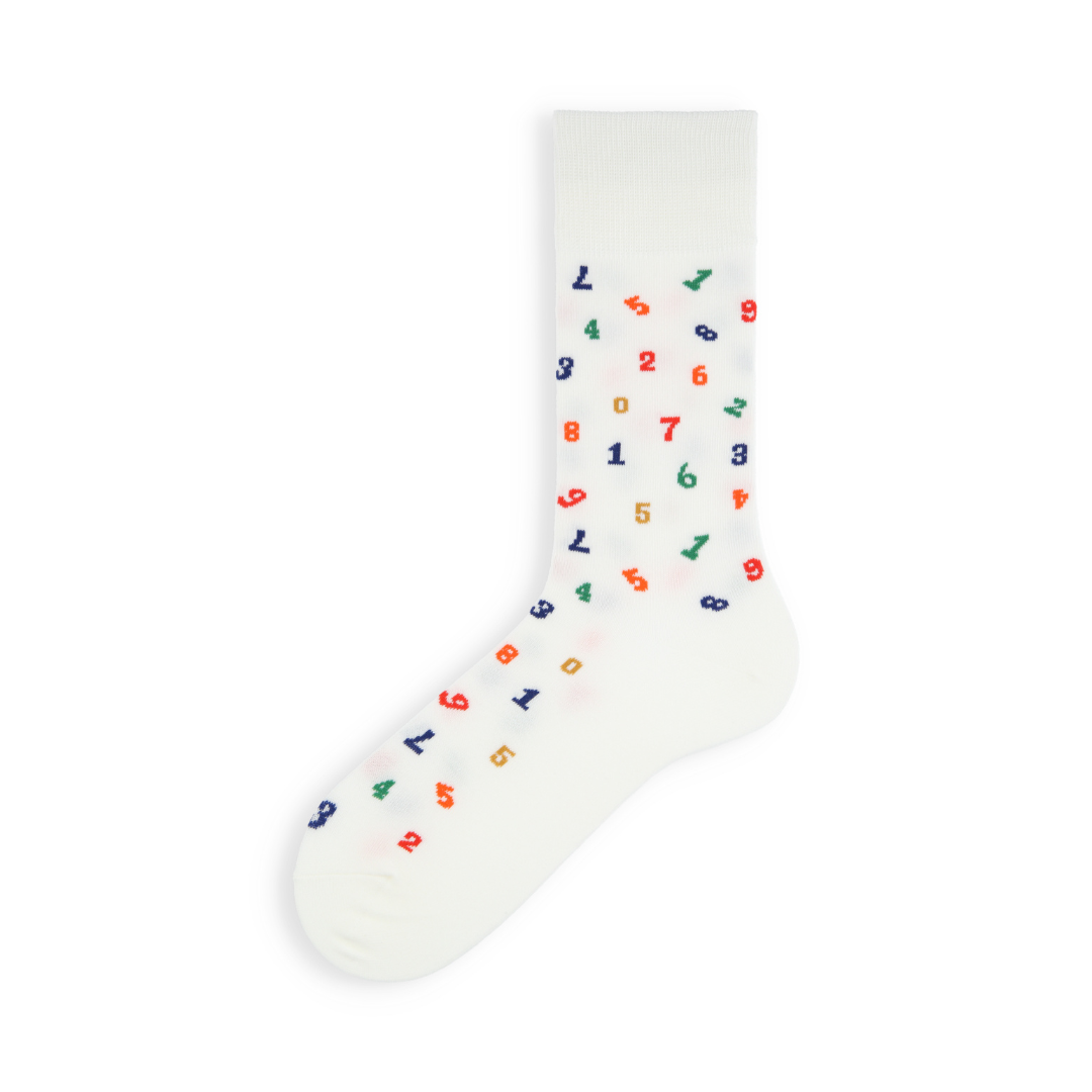 062140652 Colourful Numbers Mid-Calf Socks