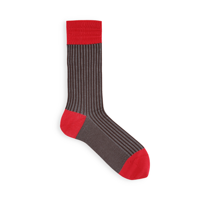 062142025 Jacquard Stripe Crew Socks M