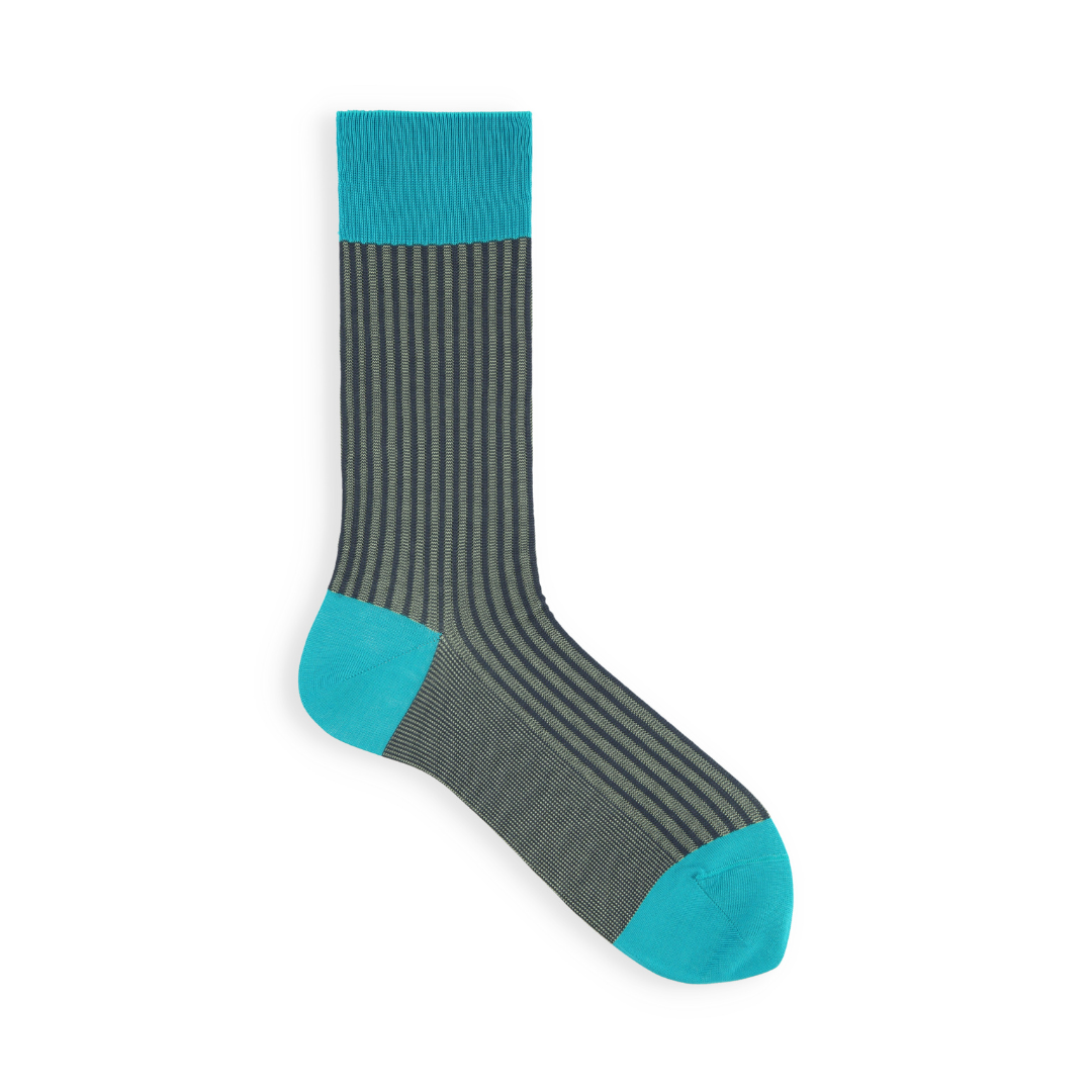 062142025 Jacquard Stripe Crew Socks M