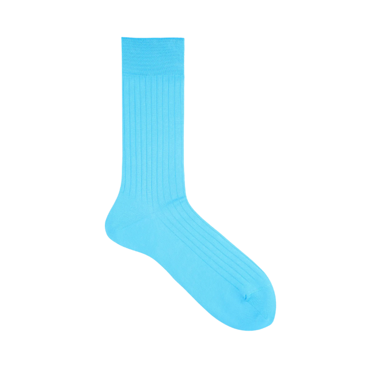 062142029 100% Cotton Rib Mid-Calf Socks L