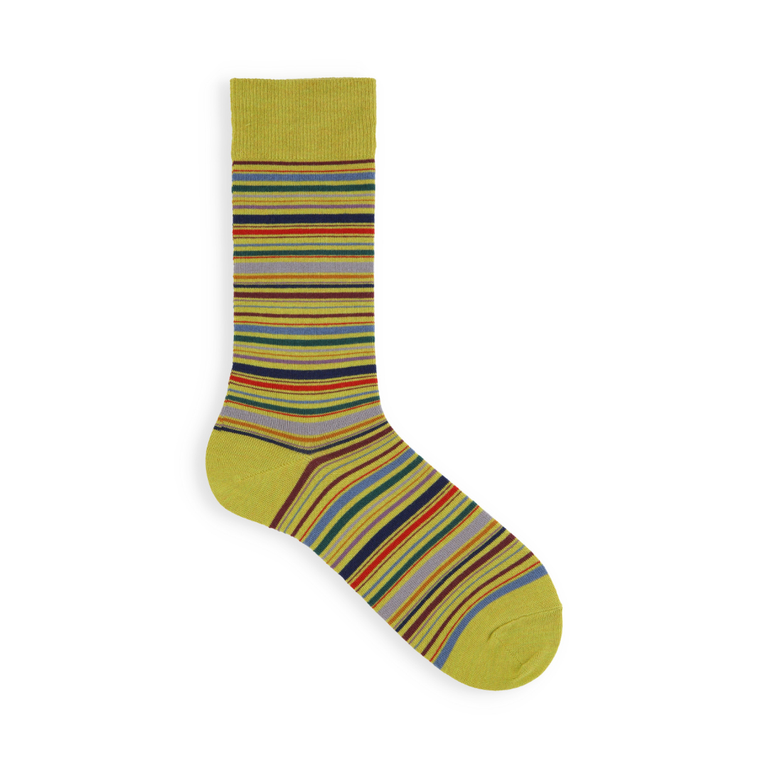 062142031 Multi-Stripe Crew Socks M