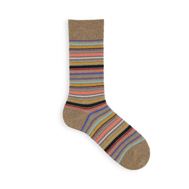 062142031 Multi-Stripe Crew Socks M